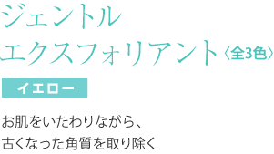 エイオス スキンケア ジェントル　エクスフォリエント　（イエロー）　３０ｍｌ お肌をいたわりながら、古くなった角質を取り除く